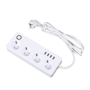 Voltaic Smart Power Strip V2 4 EU Plugs + 4 USB Plugs 3680W 16A Moye WIFI SMART PRODUŽNI KABL Voltaic Smart Power Strip V2 4 EU Plugs + 4 USB Plugs 3680W 16A Kablovi i konektori