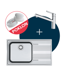 FRANKE SET 4 SUDOPERA I SLAVINA Smart SRX 611-86 LB desna i ORBIT DOCCIA