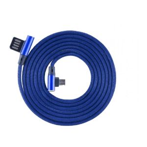 USB A - Micro B 1,5 m 90? Blue S-BOX KABL USB A - Micro B 1,5 m 90 Blue Kablovi i konektori