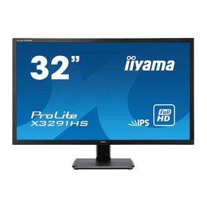 X3291HS-B1 Iiyama MONITOR X3291HS-B1 32" IPS-panel, 1920x1080, 5ms, 250cd/m², HDMI,  DVI, VGA, Speakers MONITOR