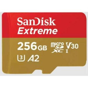 SanDisk MEMORIJSKA KARTICA SDXC 256GB Extreme micro 190MB/s UHS-I Class10 U3 V30+Adap. 67787