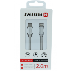 USB-C Data Cable na Lightning 2m (Siva) SWISSTEN USB-C Data Cable na Lightning 2m (Siva) Kablovi i konektori