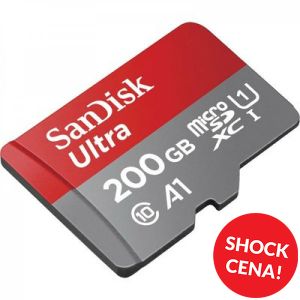 200GB Ultra Mic. 120MB/s A1 Class 10 UHS-I + Adap., 67729 SanDisk MEMORIJSKA KARTICA MICRO SDHC ULTRA 200GB + ADAPTER 67729 MEMORIJSKA KARTICA