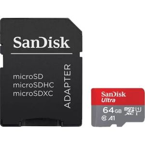 SDHC 64GB Ultra Mic. 120MB/s A1 Class10 UHS-I + Adap. 67702 SanDisk MEMORIJSKA KARTICA SDHC 64GB Ultra Mic. + Adapapter MEMORIJSKA KARTICA