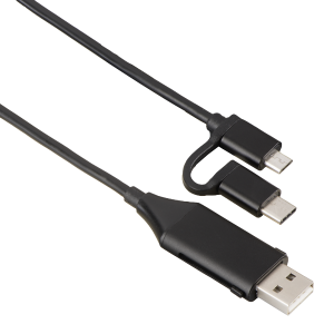 135745 HAMA 4u1 Mikro USB kabl+USB-C adapter 135745 Kablovi i konektori