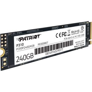 M.2 NVMe 240GB P310P240GM28 Patriot SSD M.2 NVMe 240GB P310P240GM28 HDD / SSD