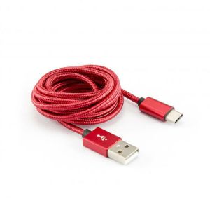 S-BOX USB KABL USB A-2.0 USB Type C  1,5 m, Fruity Red